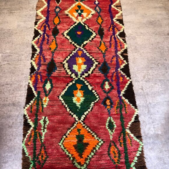 Antique berber Vintage Runner - Hand-Knotted rug 2,11x7,7ft - Picture 5 of 6